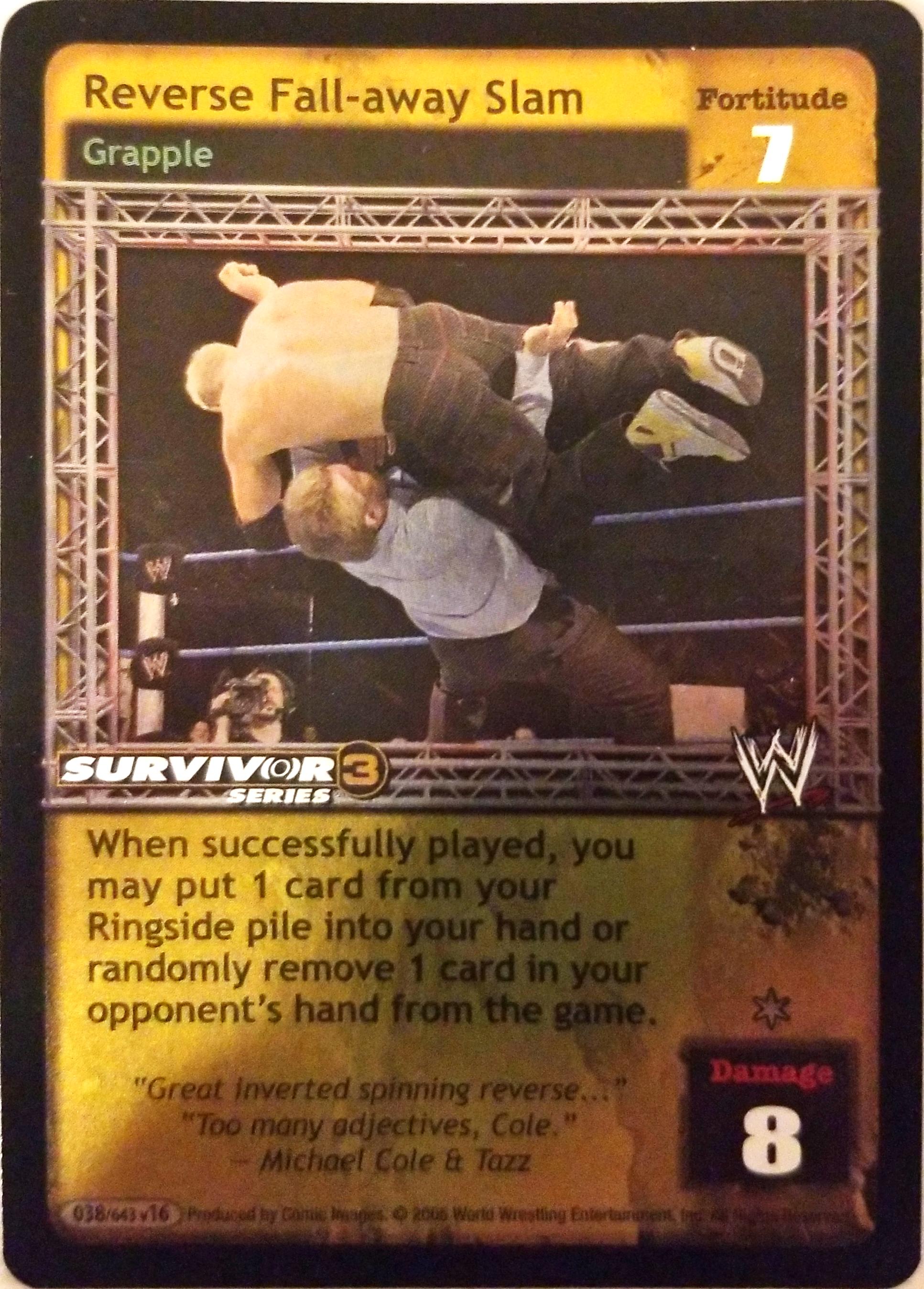 Reverse Fall-Away Slam